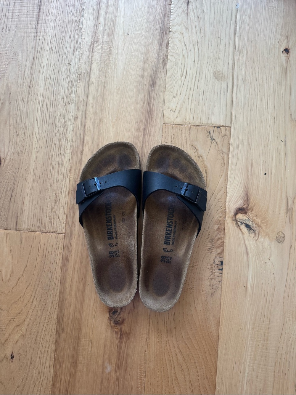 Birkenstock Kids Black Single-Strap Slide Sandals